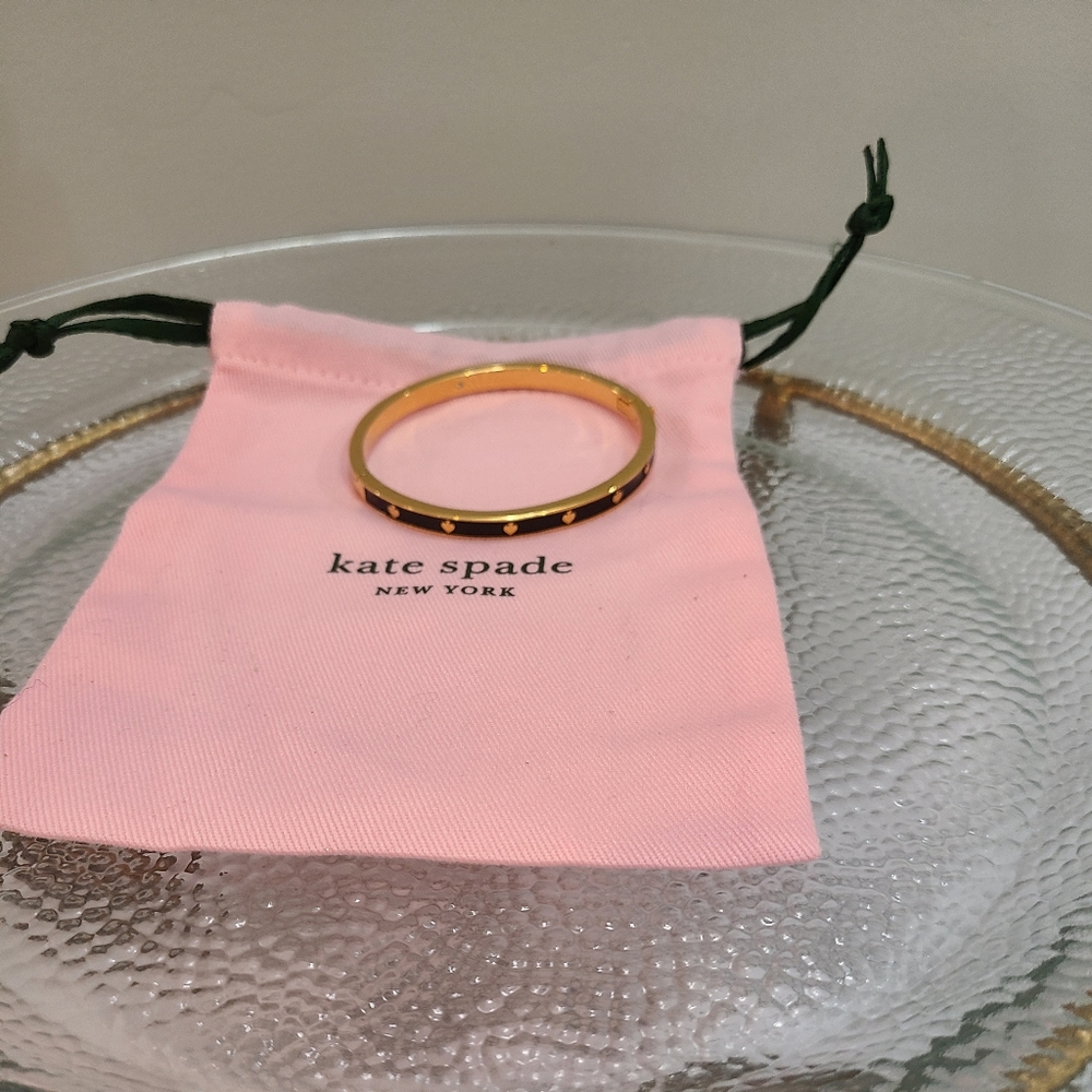 Kate Spade Black and gold bangle